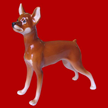 Фигурка декорат. "Той-Терьер Стоящий" 12x5x12см