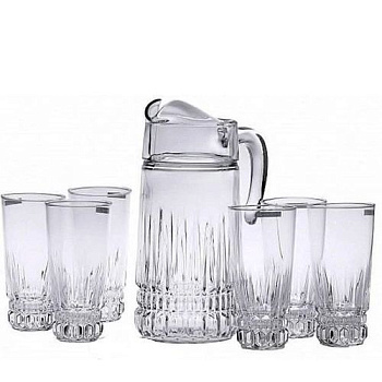 Набор питьевой 7пр. ИМПЕРАТОР IMPERATOR кувшин 1.6л + 6 стаканов высоких 310мл