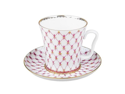 Бокал с блюдцем "Сетка-Блюз" 350мл ф.ленинградский