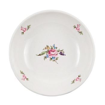 Тарелка глубокая 20см  "Мейсеновский букет"