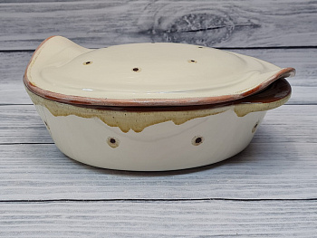 Емкость овал с крышкой 2.2л "Карамель" 30*22 h11.5см (2) Емкость овал с крышкой 2.2л "Карамель" 30*22 h11.5см (2)