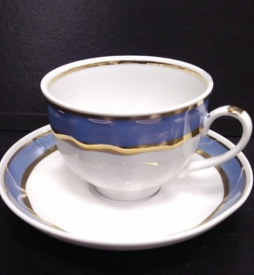 Чашка чайная с блюдцем 275мл "Морской бриз" ф.Гранатовый