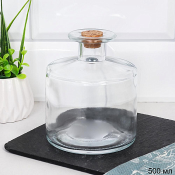 Графин штоф 11.4см пробковая крышка