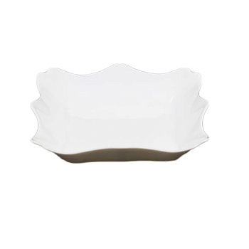 Тарелка суповая квадратная 25.4см стекло