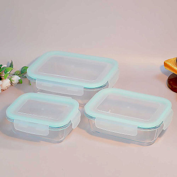 Набор контейнеров 3шт прямоугольные 350 620 1030мл