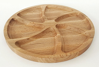 Менажница 6 секций 30*2см бук