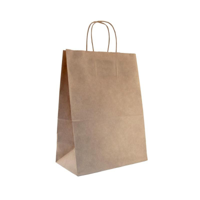 Пакет бумажный с кручеными ручками 26*15*35см (200)