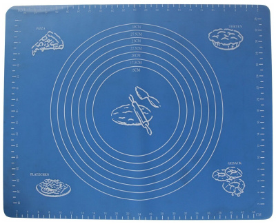 Коврик для раскатки теста и выпечки с разметкой 48*38см силикон