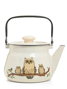 Чайник эмал. "Совы" 2.5л Чайник эмал. "Совы" 2.5л