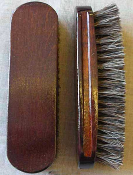 Щетка обувная из натурального конского волоса 160х45мм  05с1-30