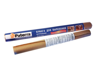 Бумага для выпекания натуральная Paterra  0,39*6м