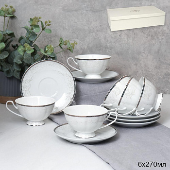 Набор чайный 12пр  250мл на ножке