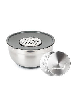 Миска GRATE IT 5л с крышкой 3 терки Миска GRATE IT 5л с крышкой 3 терки