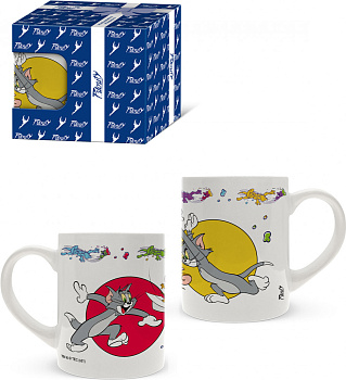 Кружка 240мл фарфор "Том и Джерри" под.уп.