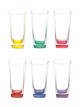 Набор стаканов STERLING RAINBOW 330мл высокий 6шт