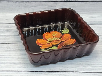 Емкость квадрат 1.5л "МАК черный" 23*23 h6.5см (6) Емкость квадрат 1.5л "МАК черный" 23*23 h6.5см (6)