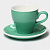 Пара Coffee time 280мл  фарфор  бирюзовая