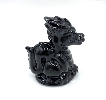 Декоративное изделие "Дракон" черный