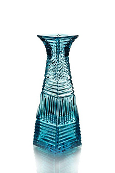 Ваза для цветов "Пирамидка" мал h180 d60*60мм Бирюзовый