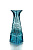 Ваза для цветов "Пирамидка" мал h180 d60*60мм Бирюзовый