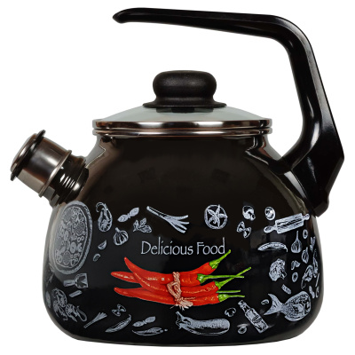 Чайник эмал.  "Chilli" 3л со свистком