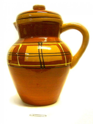 Кувшин для воды керам. 1.7л h20.5см 15см c крышкой