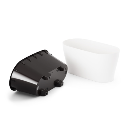 Горшок цветочный "Лея" 4л овальный двойной с автополивом