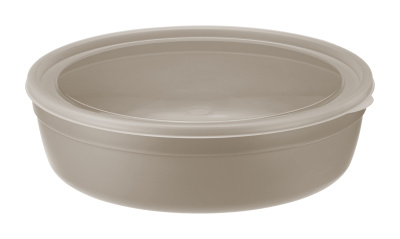 Миска 2.8л с крышкой капучино