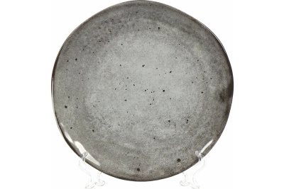 Тарелка обеденная STONE DARK серый 26см