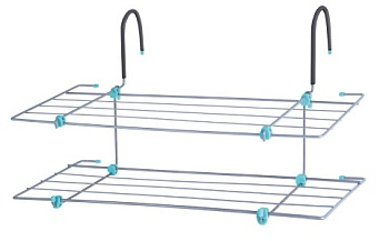 Сушилка для белья на батарею 2 полки 65*34*36см 6.2м 5+3кг