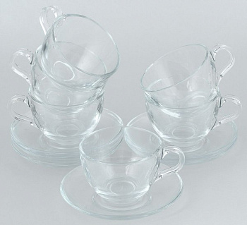 Набор чайный 6перс. 12пр. БЕЙСИК 200мл