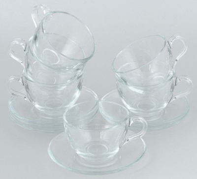 Набор чайный 6перс. 12пр. БЕЙСИК 200мл