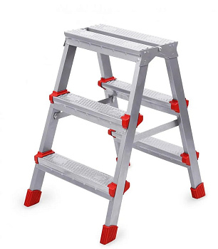 Лестница-стремянка двухсторонняя 3ступ 612*417*615мм 150кг