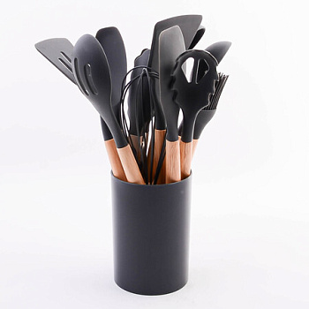 Набор кухонных принадлежностей 11пр на подставке Набор кухонных принадлежностей 11пр на подставке