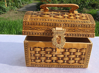 Сундук с замочком Плетеный