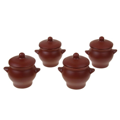 Набор горшков 4шт.  700мл   МАЛАХИТ