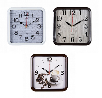 Часы квадратные Рубин 22см