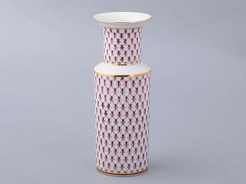 Ваза Сетка-Блюз 2 ф.Цилиндрическая h27 d10.3см