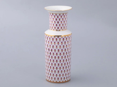 Ваза Сетка-Блюз 2 ф.Цилиндрическая h27 d10.3см