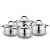 Набор посуды 4пр.: кастрюли 2.1л 16см,  2.9л 18см, 3.9л 20см, сотейник 2.1л 16см
