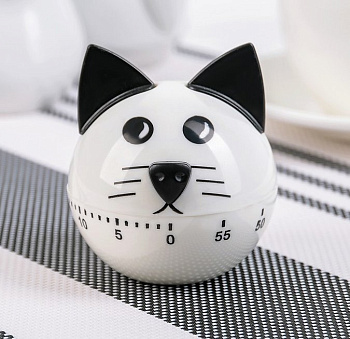 Таймер мех. кухонный "Котенок" 6*6*7.5см