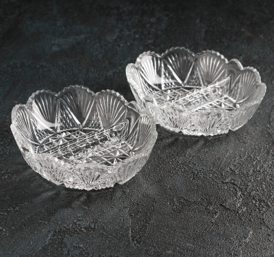 Набор салатников CARAT-ROYAL 2шт. 13*10см стекл.