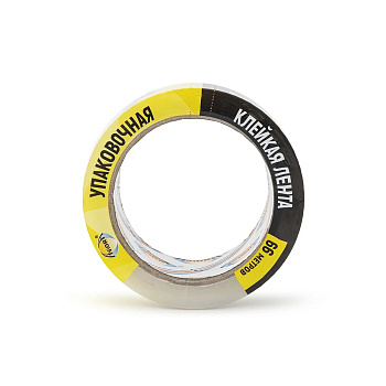 Лента упаковочная клейкая скотч  50ммх66м  50мкм