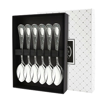 Набор чайных ложек "Глория" 6пр. + футляр