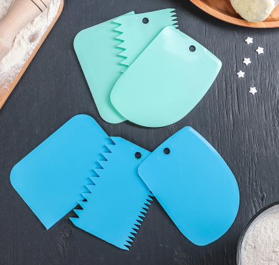 Набор шпателей кондитерских пластик 12*8см 3шт.  МИКС