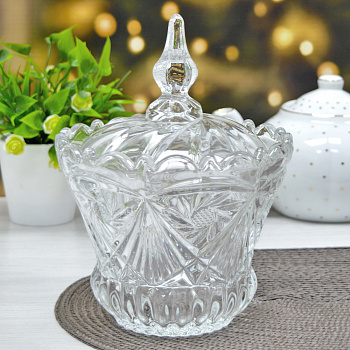 Ваза для конфет печенья d16 h21см