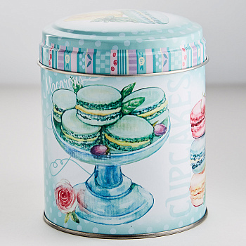 Жест. банка "Десерт мятный" d99 h110мм 0.8л