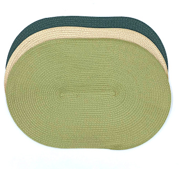 Салфетка мат на стол пвх плетеная овал 30*40