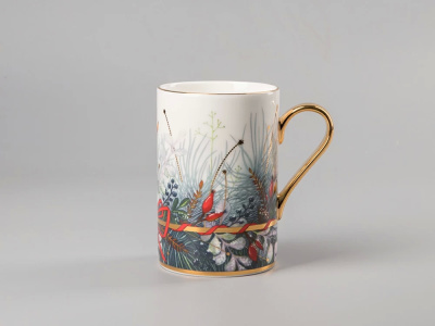 Бокал кружка 400мл "Календа" ф.Идиллия костяной фарфор