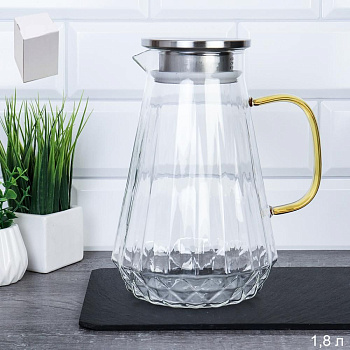 Кувшин 1.8л металлическая крышка